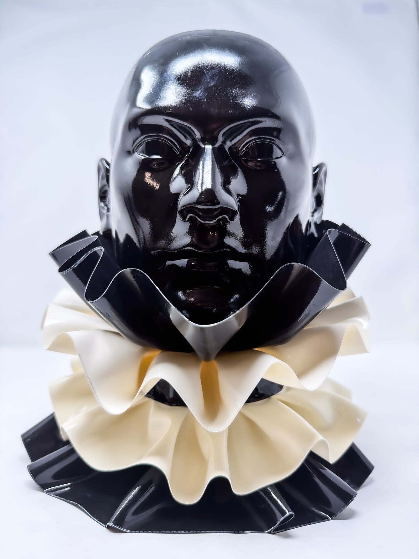 Dramatix Two Tone Neck and Wrist Ruffle Set