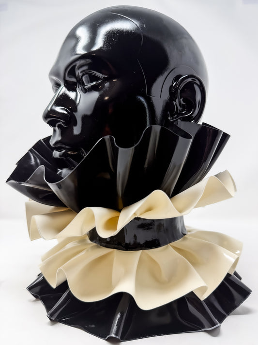 Dramatix Two Tone Neck and Wrist Ruffle Set