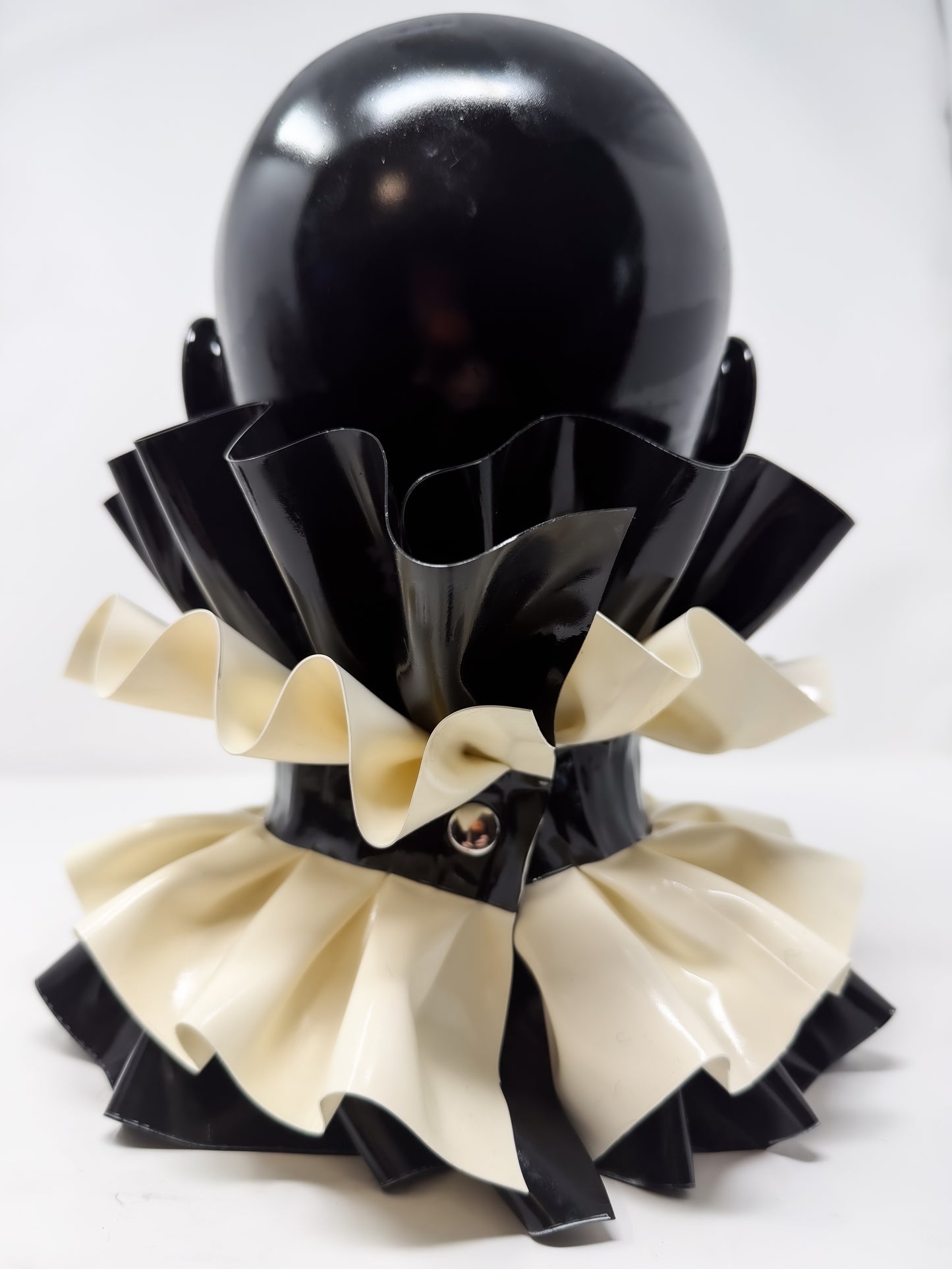 Dramatix Two Tone Neck and Wrist Ruffle Set